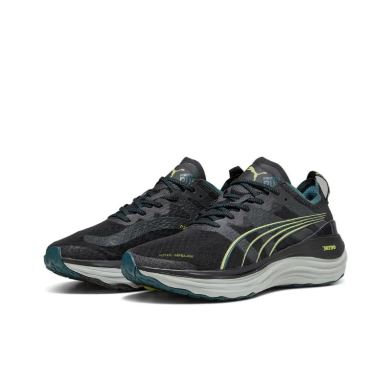 PUMA ForeverRun Nitro Winter Black Malachite Yellow-2