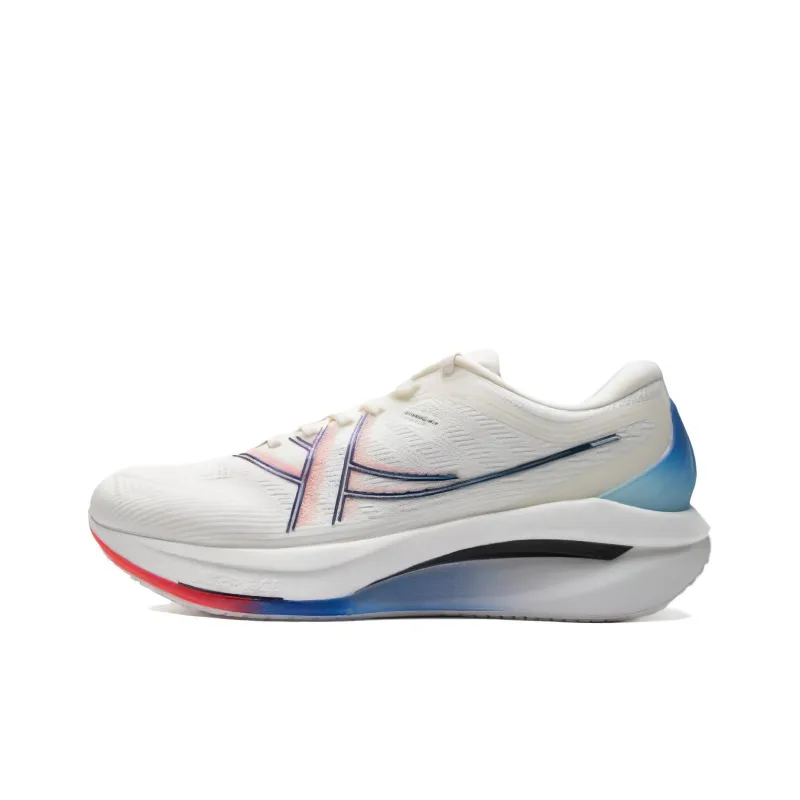 XTEP Tank Ma Anti Slip And Wear Resistant Lightweight Low Top XTEP ACE Running Shoes Men's White Blue-0