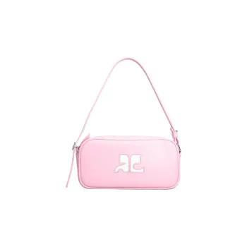 COURREGES Logo Patch Zip Up Shoulder Bag