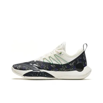Anta Skyline 2 Anti Slip Wear Resistant Low Top Basketball Shoes Men's White