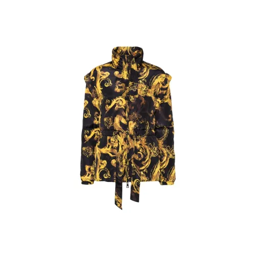 VERSACE JEANS COUTURE Down Jackets Women's Black/Gold