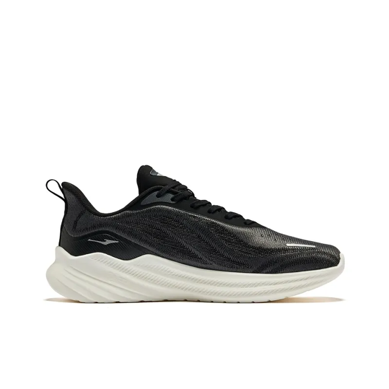 Erke Shadow 2.0 Slip Resistant Low Top Running Shoes Men's Jet Black Carbon Gray-1