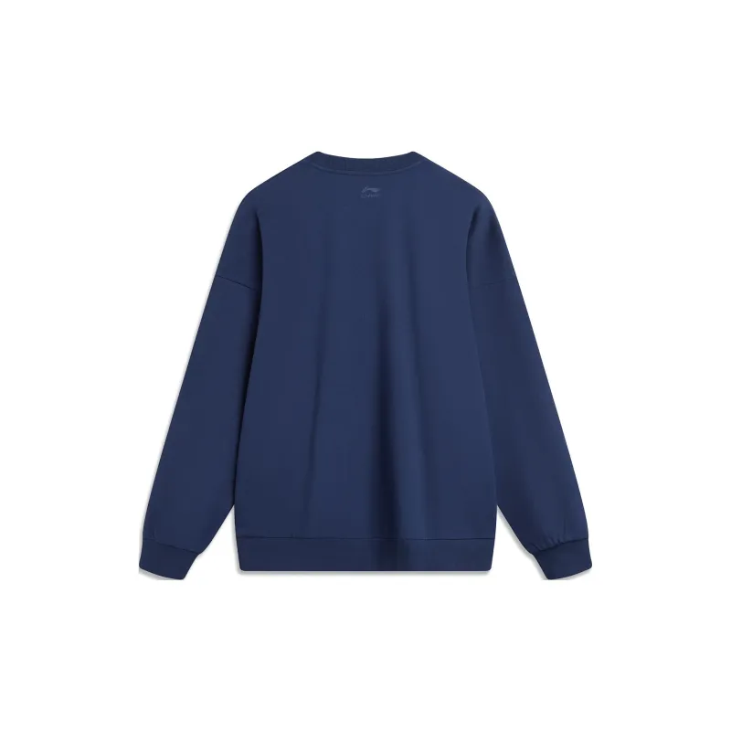 LiNing Sports Life Collection Sweatshirt Unisex Dark Ship Blue-1