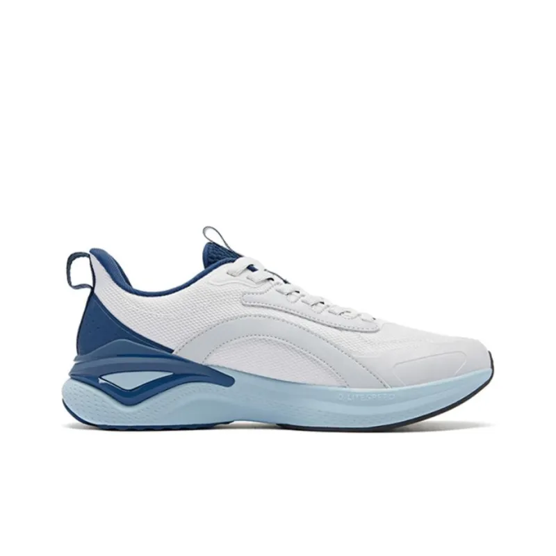 QIAODAN Gezhi Low Top Running Shoes Men's Gray Blue-1