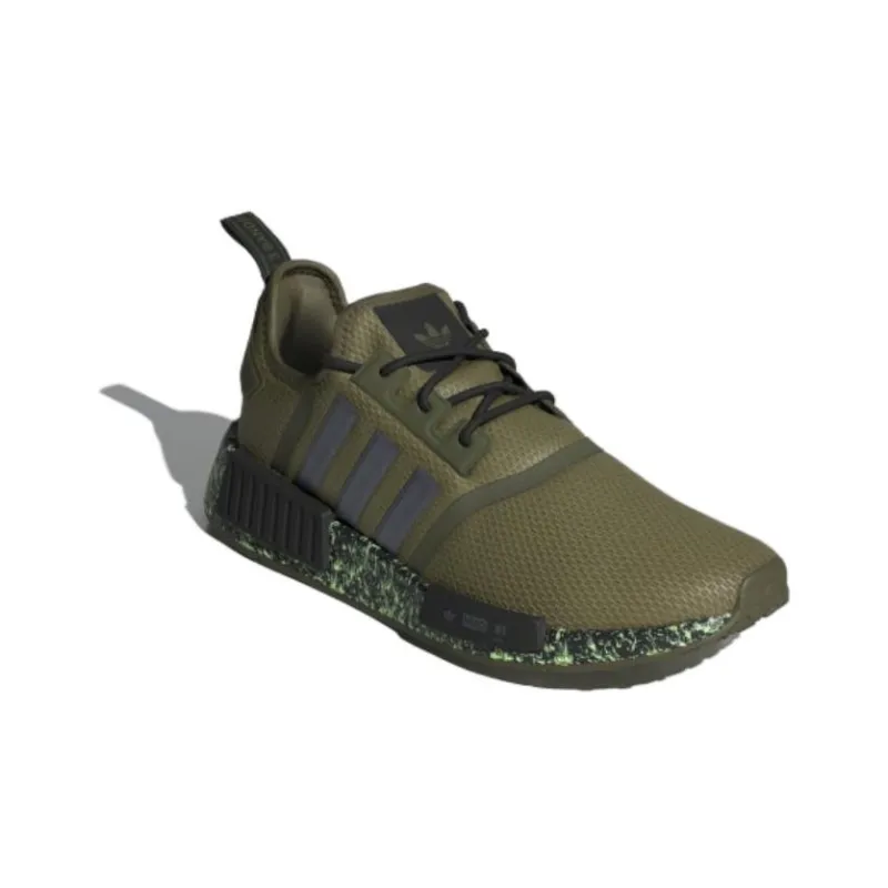 Adidas Originals Nmd R1 Focus Olive Core Black Green Spark-2