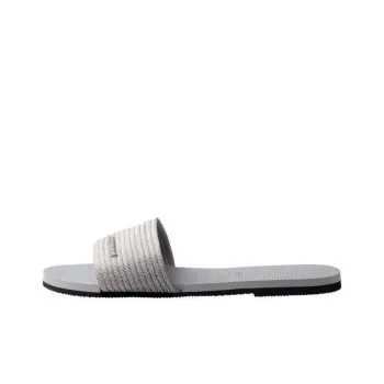 Havaianas You Malta Metallic Slide Slippers Women's Gray