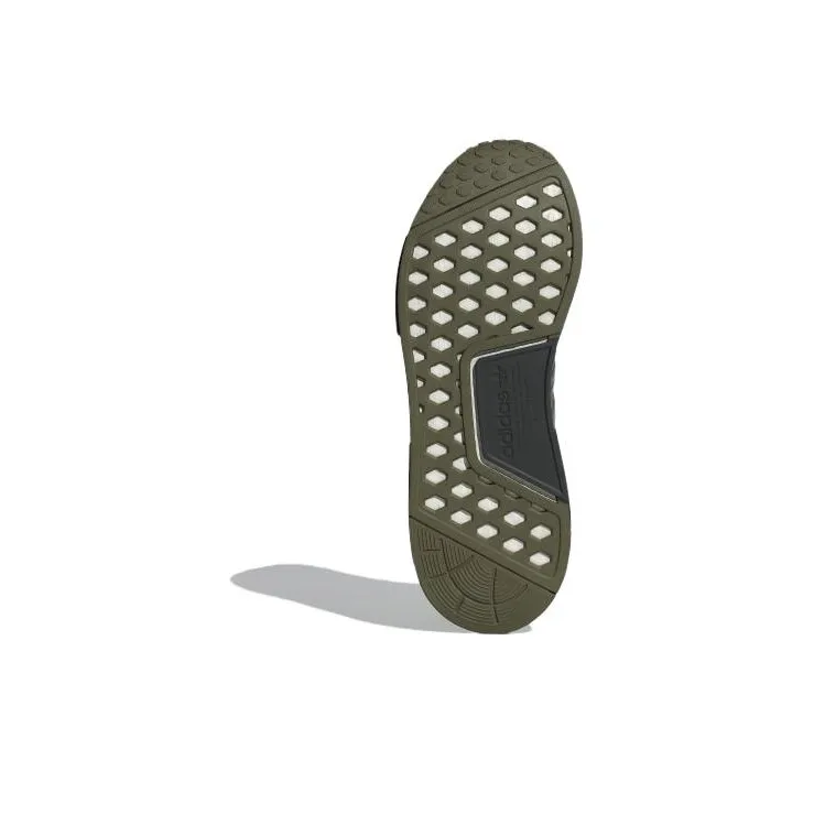 Adidas Originals Nmd R1 Focus Olive Core Black Green Spark-5