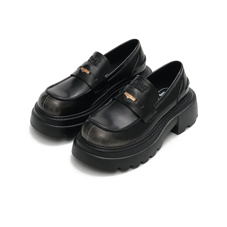 MASOOMAKE Loafers Women's Tranquil Black/Cinnabar Red-1