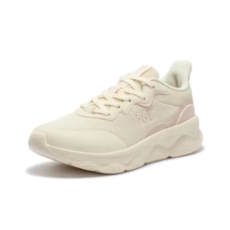 361° Anti-Slip Wear-Resistant Low-Top Running Shoes Women's Beige Pink-1