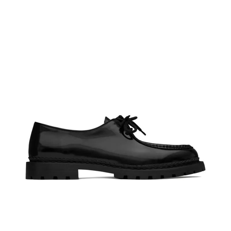 SAINT LAURENT Marbeuf Panelled Derby Shoes-1