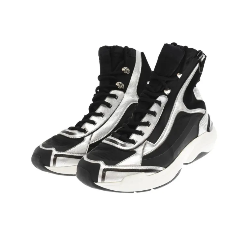 DIOR X Sorayama Zip Up High Top Black-2