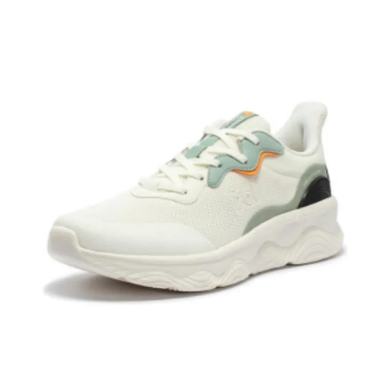 361° Anti-Slip Wear-Resistant Low-Top Running Shoes Men's White Green-1