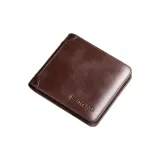 Coffee-Trifold Style (Vintage Top Grain Cow Leather) Anti-Skimming