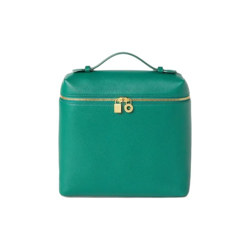 Loro Piana ExtraPocket Leather Rotting Fruit Backpack Regular Women's Forest Leaf Green-0