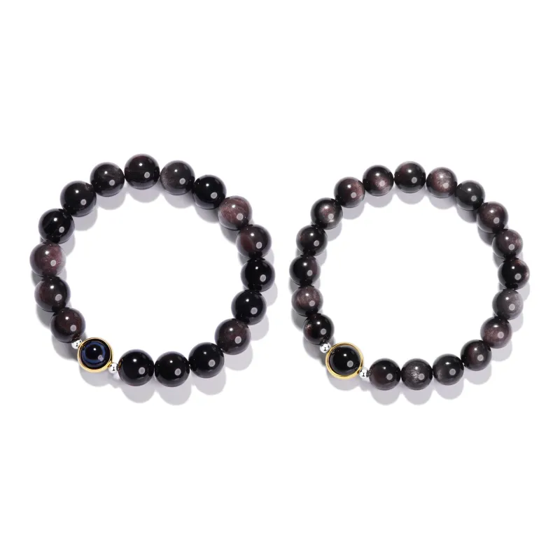 North Cain Obsidian Jade Bracelets Unisex-6