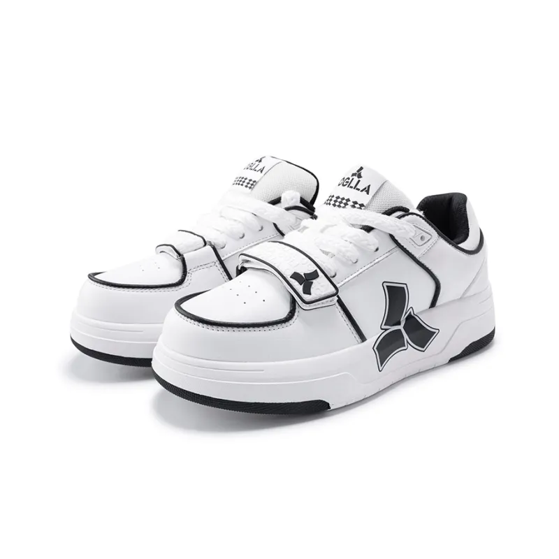 Angela Skateboard Shoes Unisex Low Top Black Blue/White Black/Black White-4