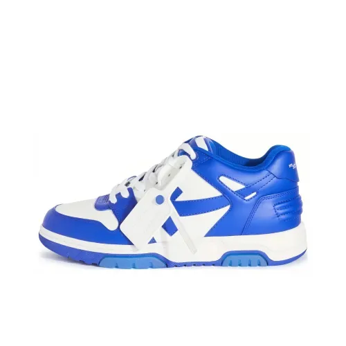 OFF WHITE Out Of Office Ooo Low Tops White Blue