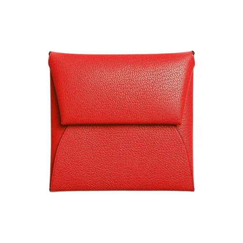 HERMES Bastia Wallets S3 Rouge De Coeur Heart Red