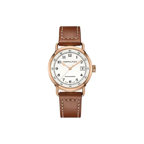 HAMILTON Khaki Marine Collection Automatic Mechanical Movement Women's Watch Watch 36mm Silver Dial