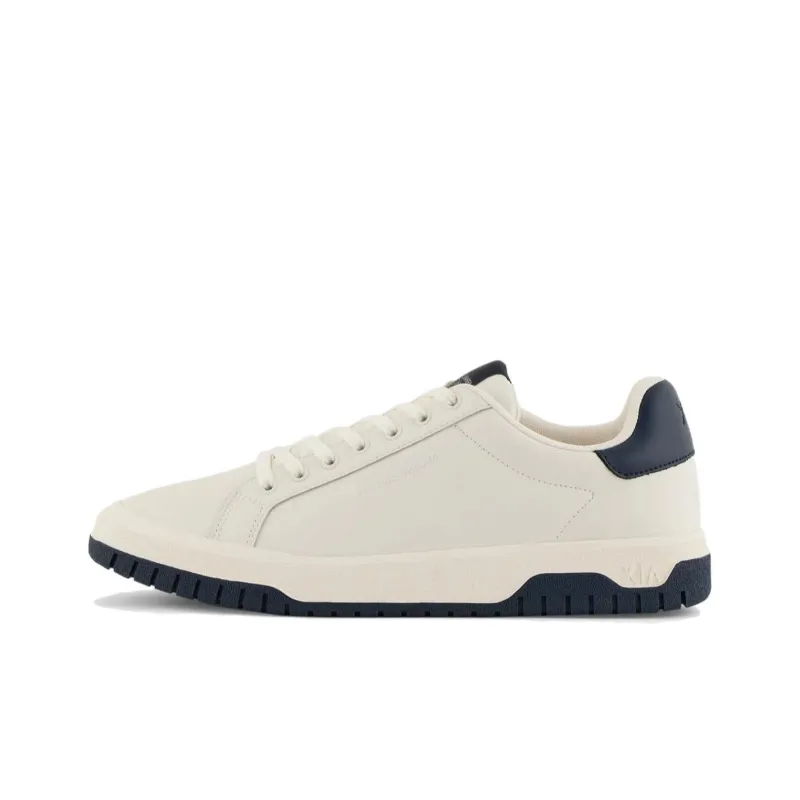 ARMANI EXCHANGE Logo-print Leather Sneakers-0