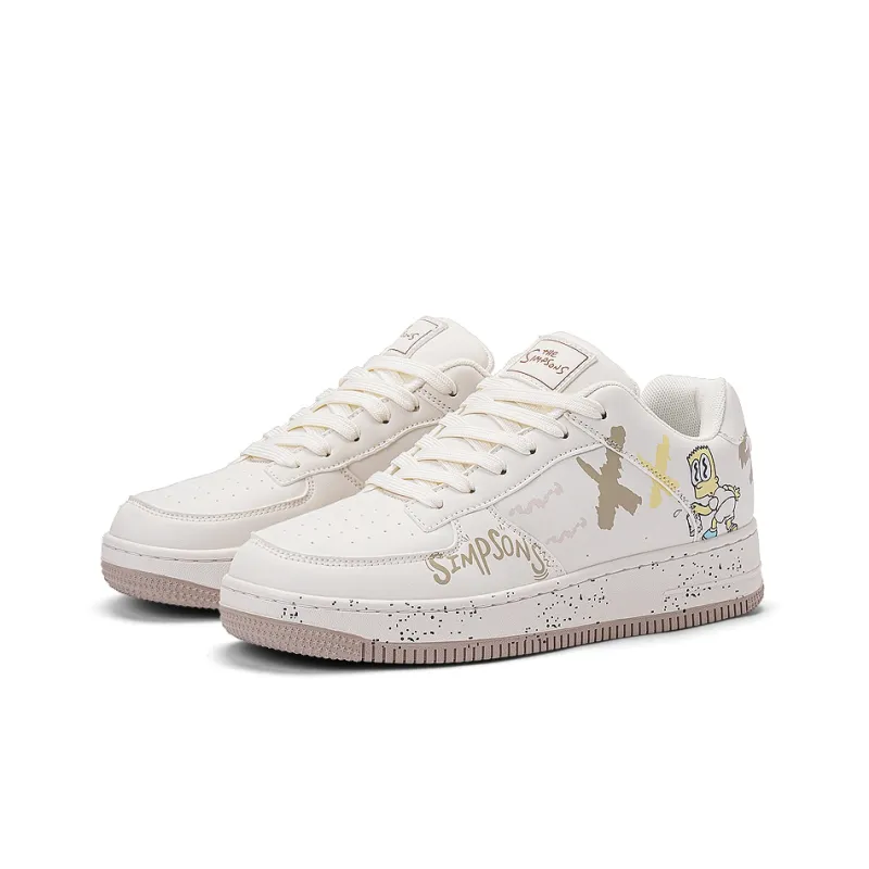 The Simpsons Casual Shoes Unisex Low Top Mystic Tea Brown/Starlight Orange/Garden Island White Tea/Snowfield Silver Black-2