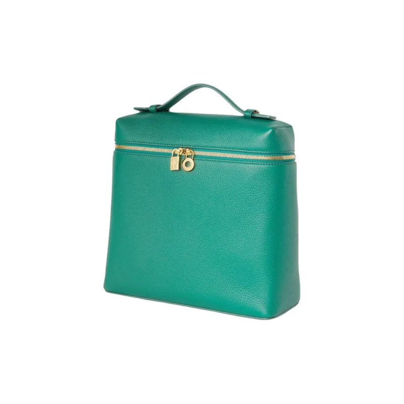 Loro Piana ExtraPocket Leather Rotting Fruit Backpack Regular Women's Forest Leaf Green-1