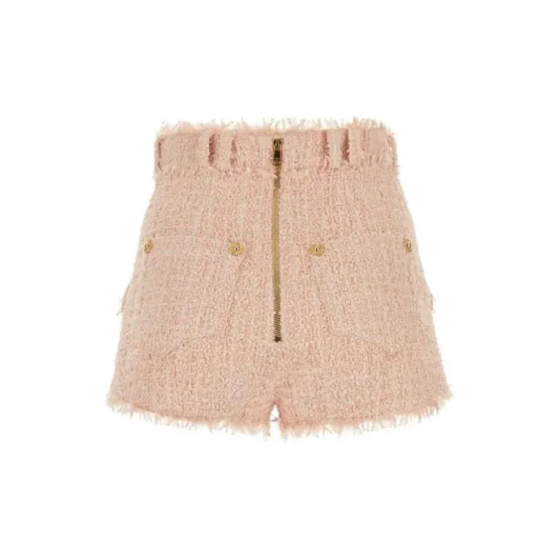 BALMAIN Tweed Chain buttons Shorts-1
