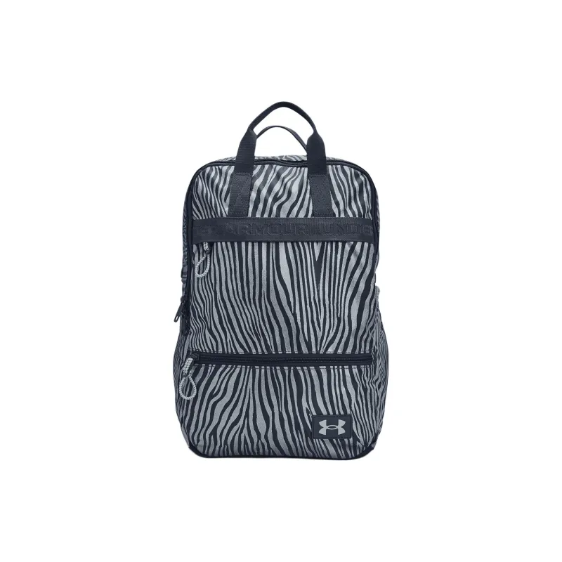 Under Armour Polyester Backpack Women's Deluge Gray & Harbor Blue-0