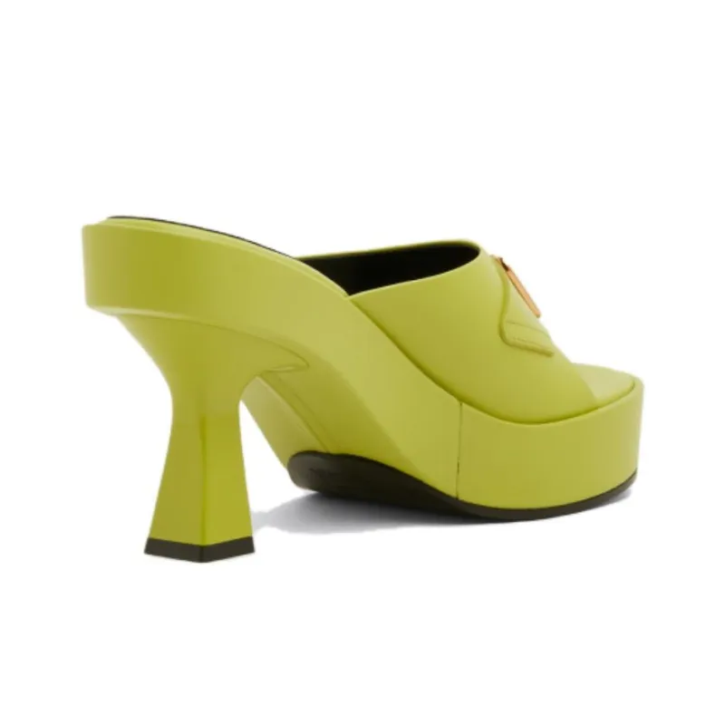FANSIZHE MEDUSA BIGGIE Series Rubber Sole Slide Slippers Women's Green-3