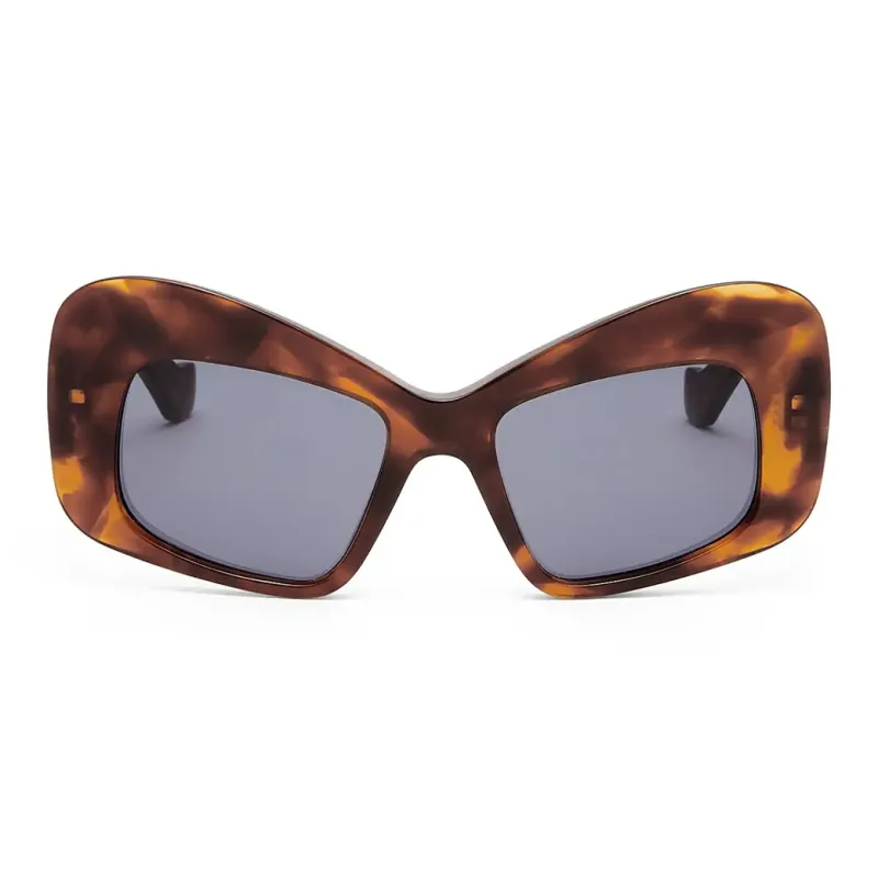 LOEWE Acetate Irregular Shape Sunglass 2 Unisex Brown-1