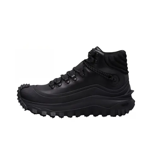 Moncler Trailgrip Casual Shoes Men High-Top Black