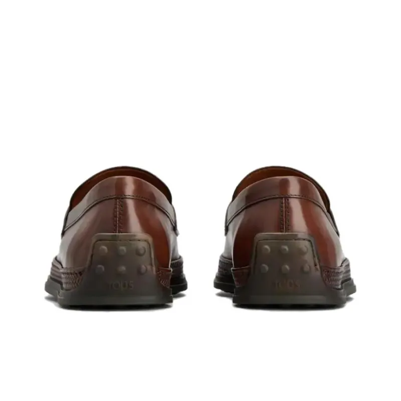 TOD'S Gomma Leather Mocassin Loafers-3