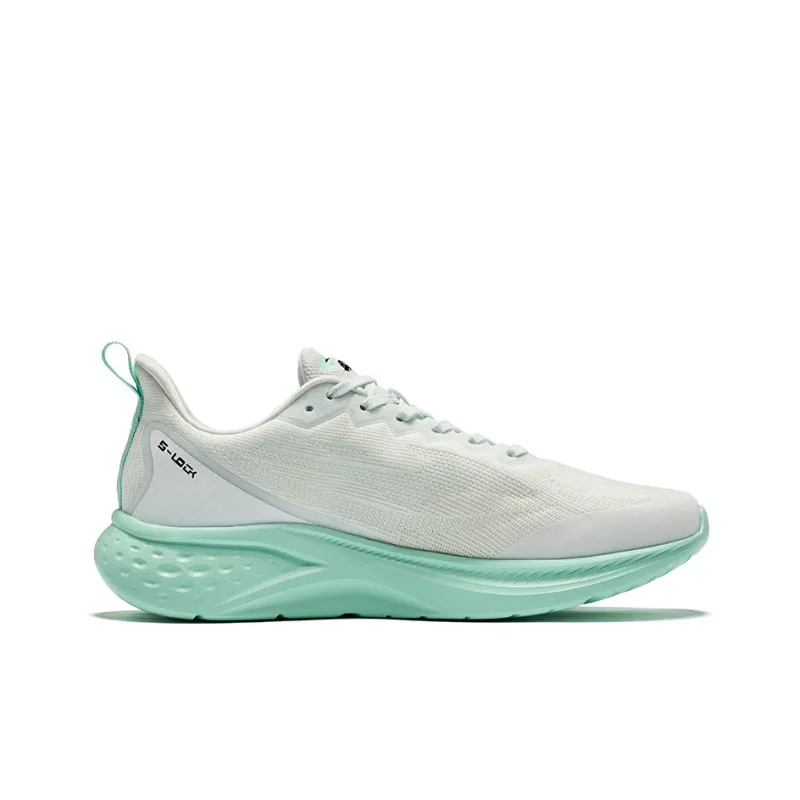 Erke Jingchan 2.0 V2 Cushioning Breathable Low Top Running Shoes Men's White Green-1