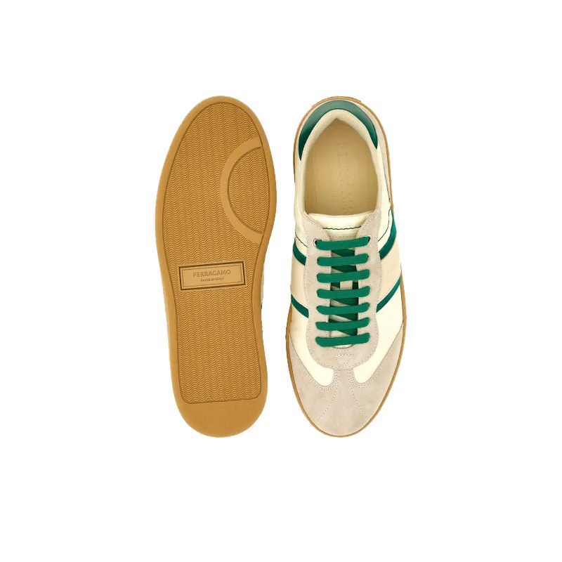 FERRAGAMO Panelled Lace-up Sneakers-3
