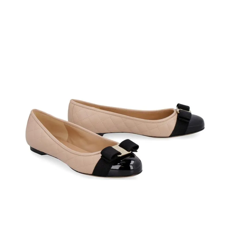 FERRAGAMO Quilted Ballerina Shoes-3
