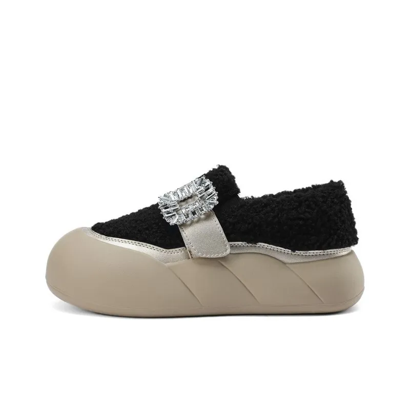 D:FUSE SCANDINAVIA Warm And Wear-Resistant Coverage Low-Top Casual Shoes 4..5cm Women's-5