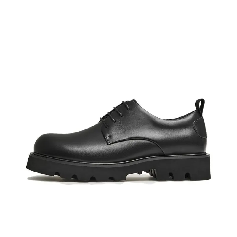 TATA Dress Shoes Men Low Top Solid Color-6
