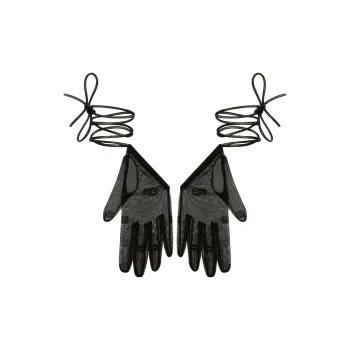 Givenchy Polyamide Gloves Women's Black