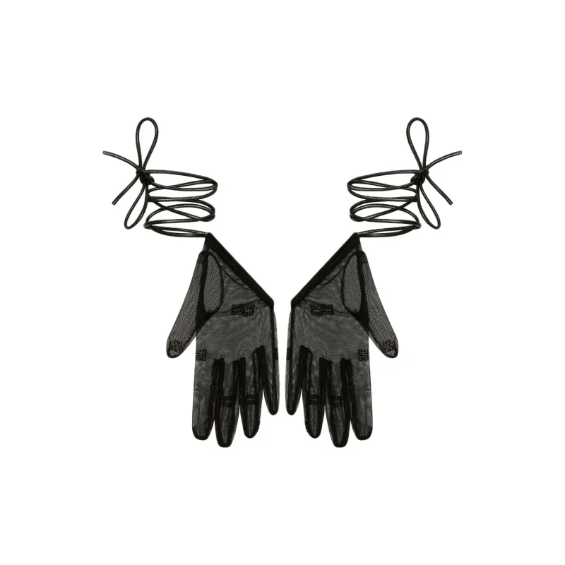 Givenchy Polyamide Gloves Women's Black-0