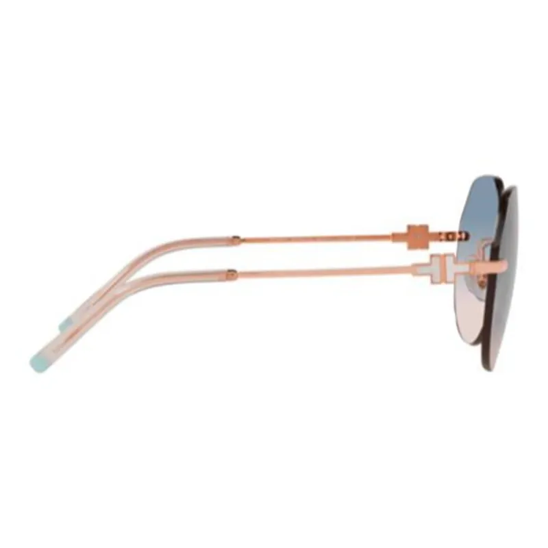 TIFFANY & CO. Rimless Gradient Round Sunglasses-2