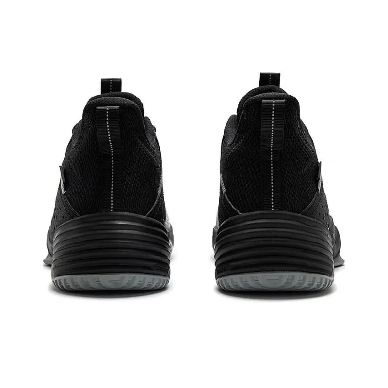 361° Cushioning, Wear Resistant Low Top Basketball Shoes Men's Black Gray-3