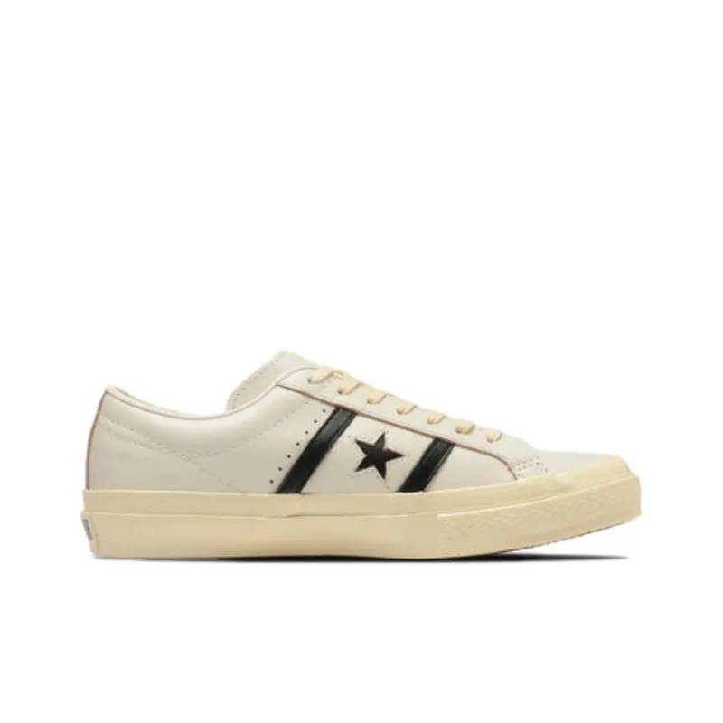 Converse Star&Bars Abrasion Resistant Breathable Cushioning Low Top Canvas Shoes Unisex Beige-1