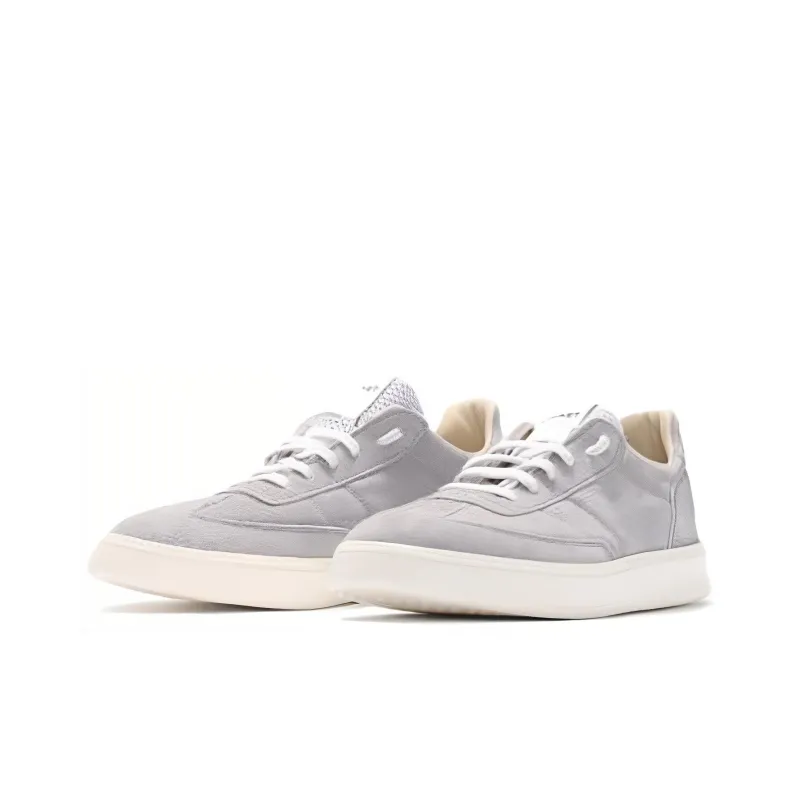 SPALWART Wear Resistant Low Top Skateboard Shoes Unisex Gray-2