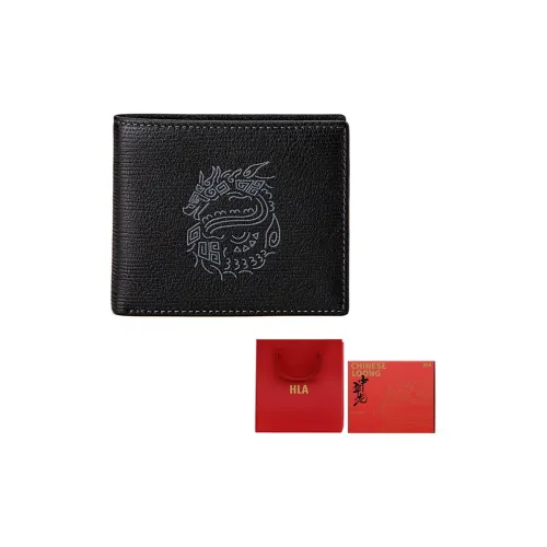 HLA Chinese Dragon Series Wallets Black