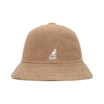 KANGOL Acrylic Nylon Bucket Hats Unisex Brown