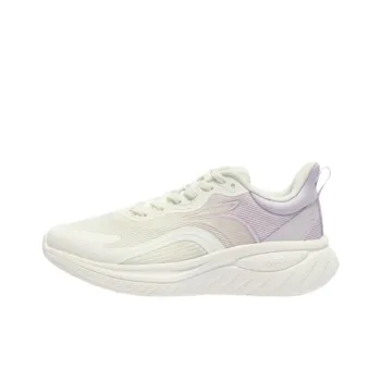 361° SOFTSTEP 3.0 Cushioning Breathable Lightweight Low Top Running Shoes Women's White Purple