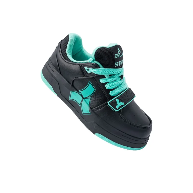 Angela Skateboard Shoes Unisex Low Top Black Blue/White Black/Black White-16