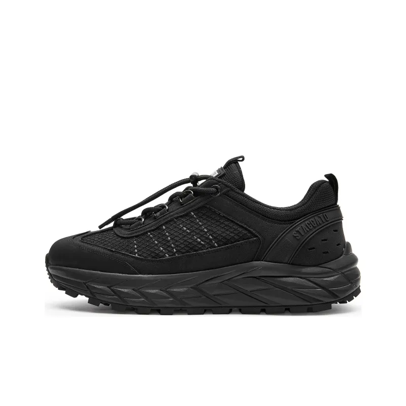 Staccato Hobo Hill Wear resistant And Lightweight Low Top Casual Shoes Men's Meteorite Black/Mountain Lime Black-0
