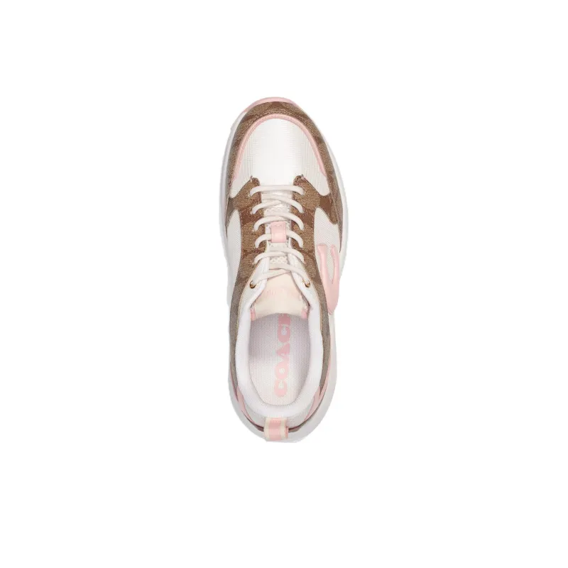 COACH Slip Resistant Low Top Casual Shoes Women's Pink-3