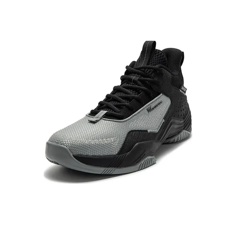 361° Cushioning, Wear Resistant Low Top Basketball Shoes Men's Black Gray-1
